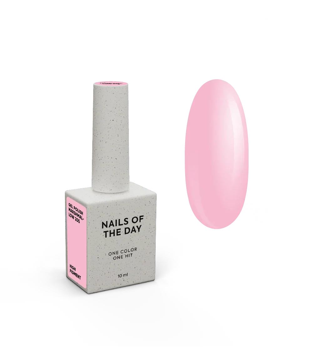NAILSOFTHEDAY Let's Special Marshmallow: esmalte semipermanente rosa claro para uñas que cubre en una capa, 10 ml