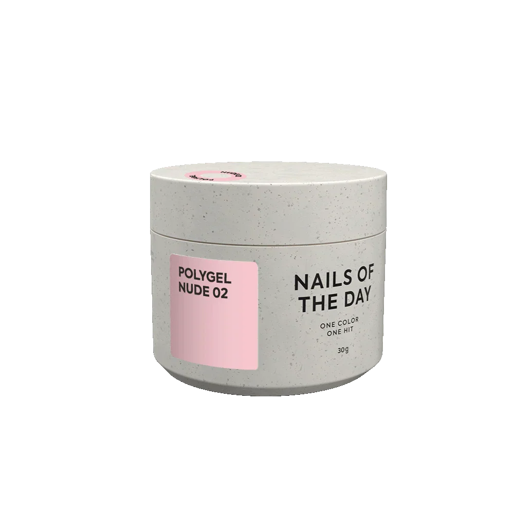 NAILSOFTHEDAY Polygel nude 02: Polygel de grano fino color nude suave , 30 g