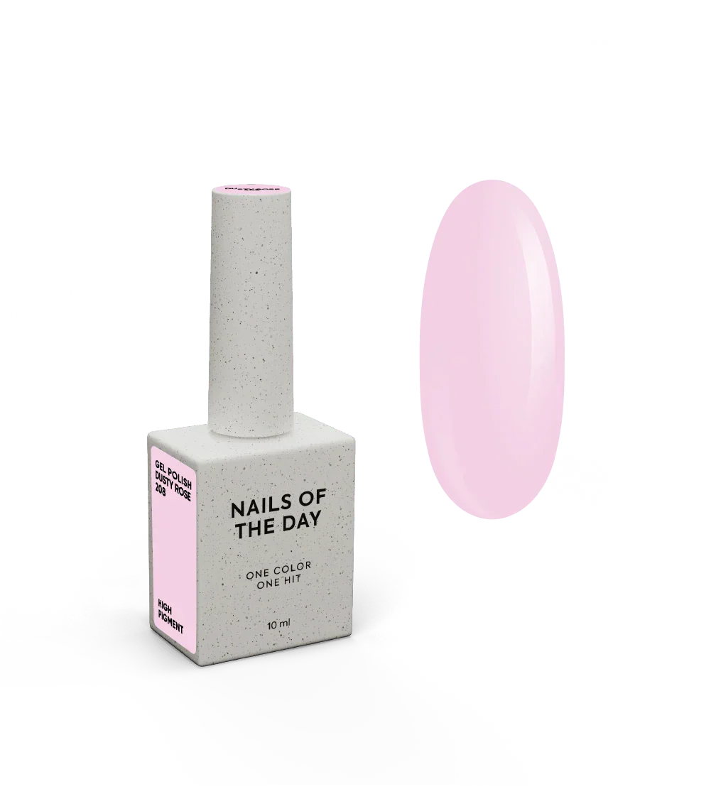 NAILSOFTHEDAY Let's Special Dusty Rose: esmalte semipermanente de uñas especial rosa polvoriento superpuesto en una capa, 10 ml