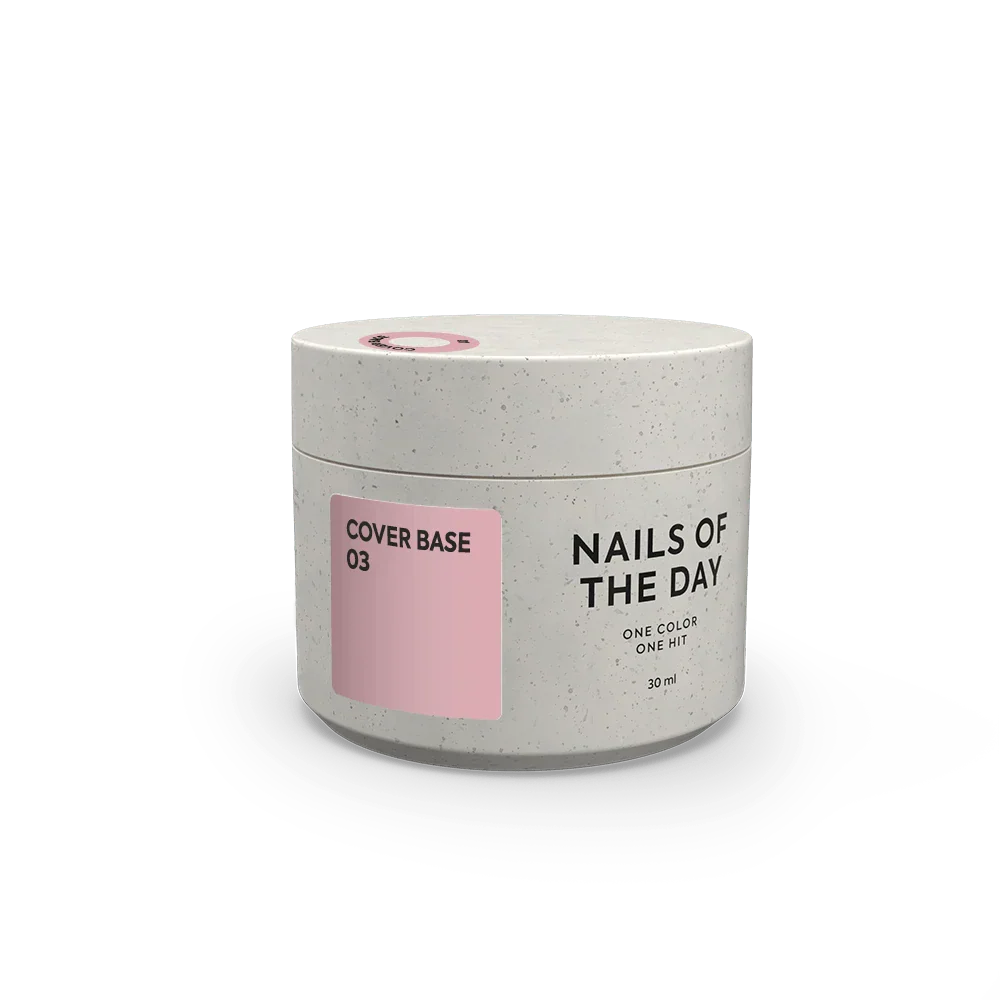Nailsoftheday Cover base NEW Formula 03: base suave de camuflaje melocotón para uñas, 10 ml