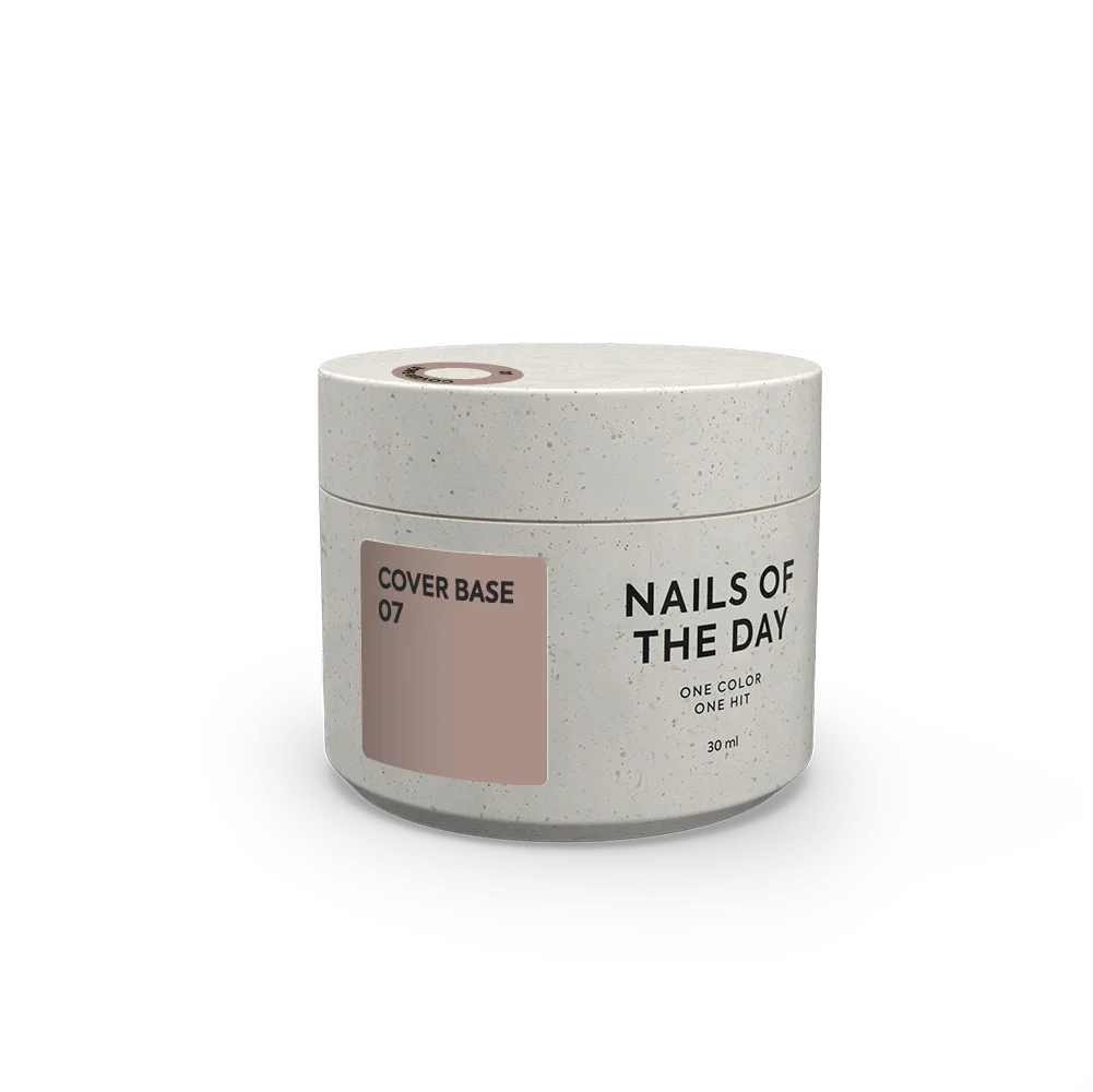 Nailsoftheday Cover base NEW Formula 07: base de camuflaje para uñas en color café con leche, 10 ml