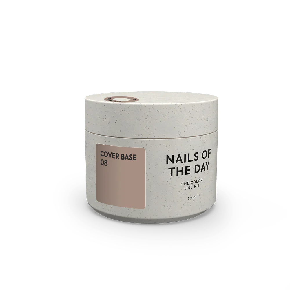 Nailsoftheday Cover base NEW Formula 08: base de camuflaje para uñas en color capuchino, 10 ml