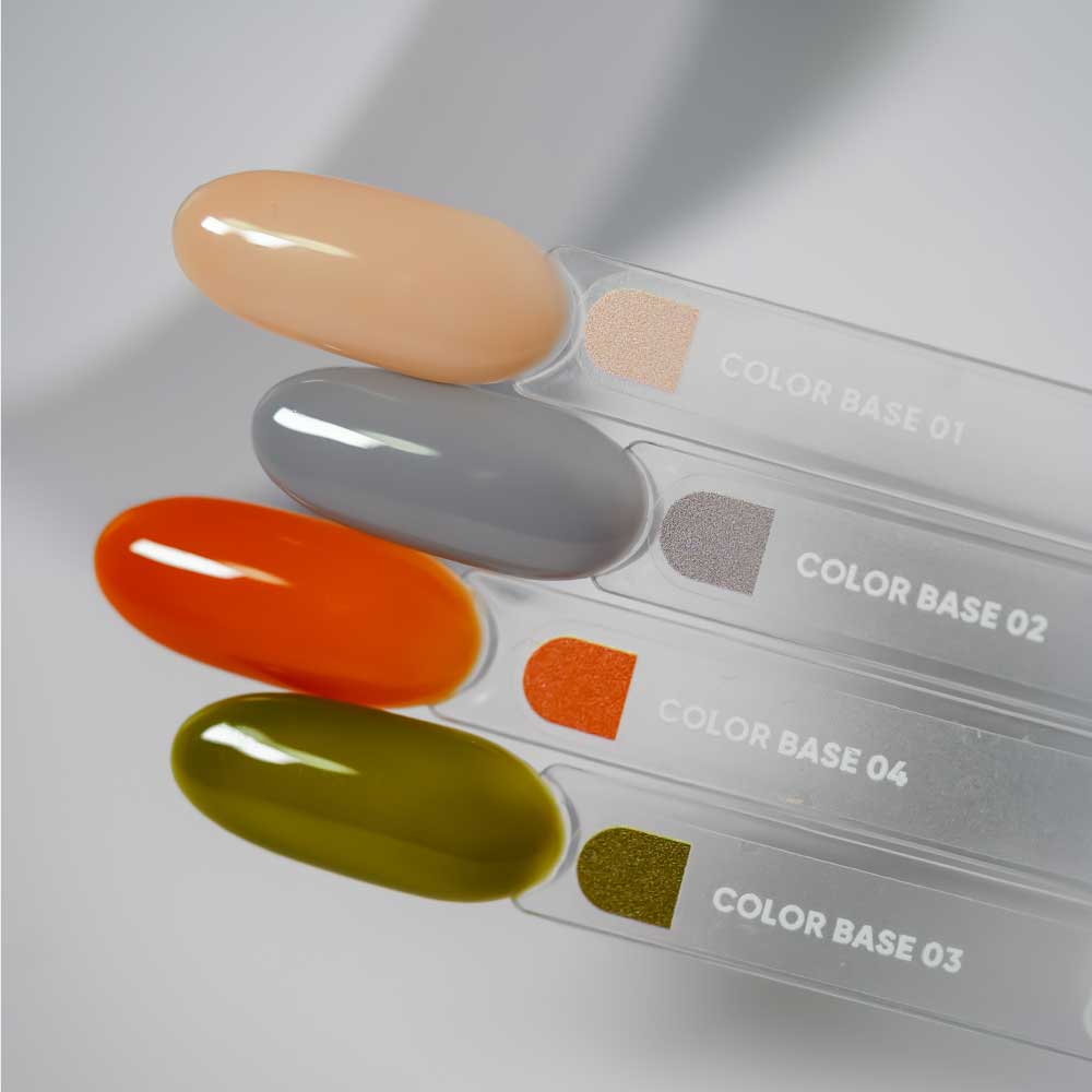 NAILSOFTHEDAY Color base 03 – base de color para uñas (verde caqui), 10 ml