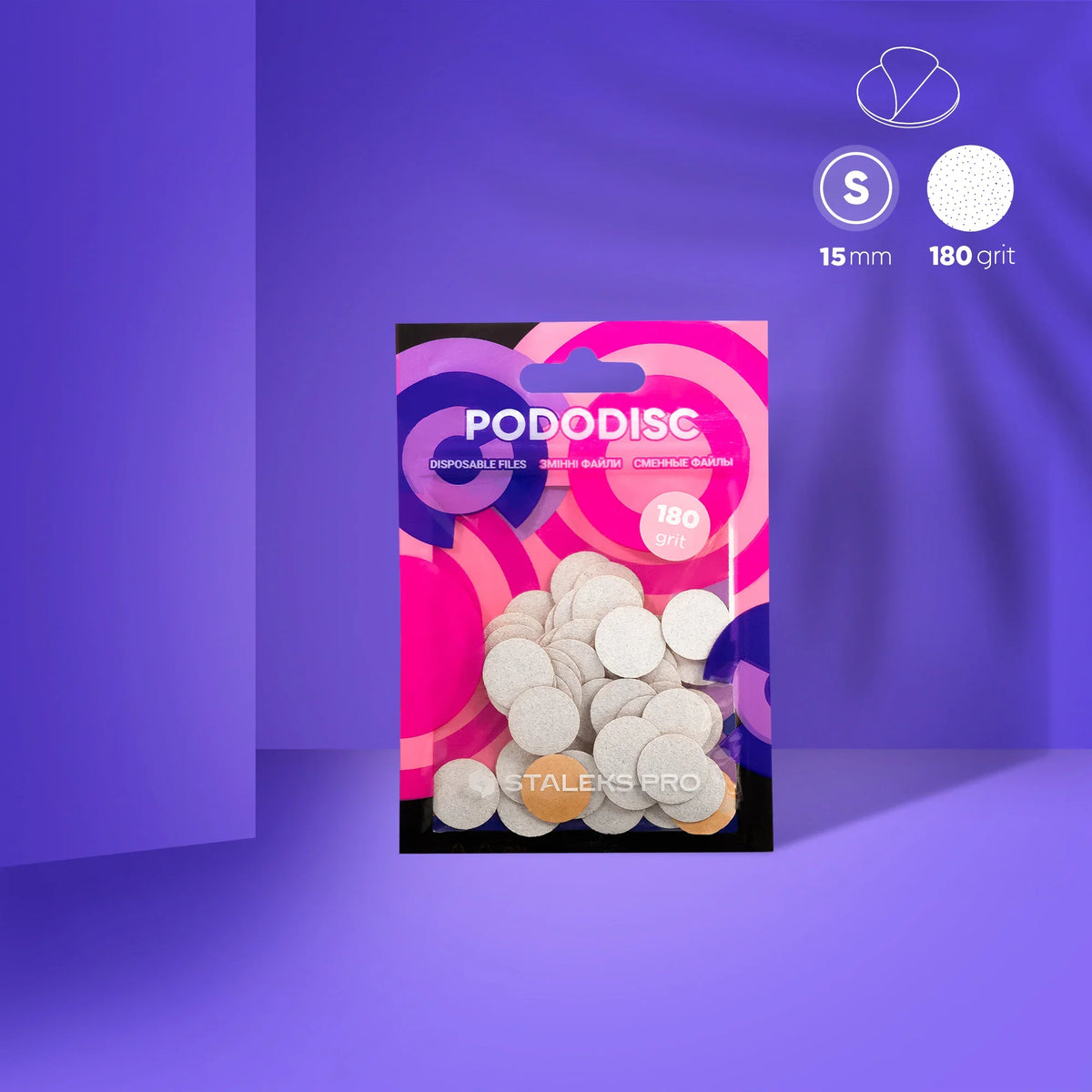 Recargas blancas para disco de pedicura PODODISC STALEKS PRO XS (50 uds)