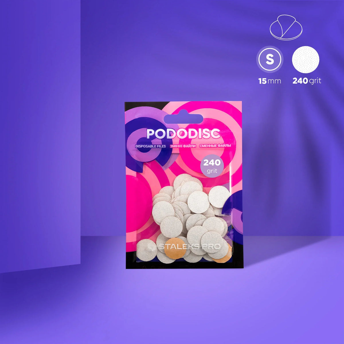 Recargas blancas para disco de pedicura PODODISC STALEKS PRO XS (50 uds)
