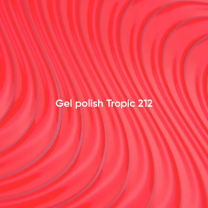 NAILSOFTHEDAY Gel Polish Tropic 212 — esmalte semipermanente rosa coral con cobertura en una sola capa, 10 ml