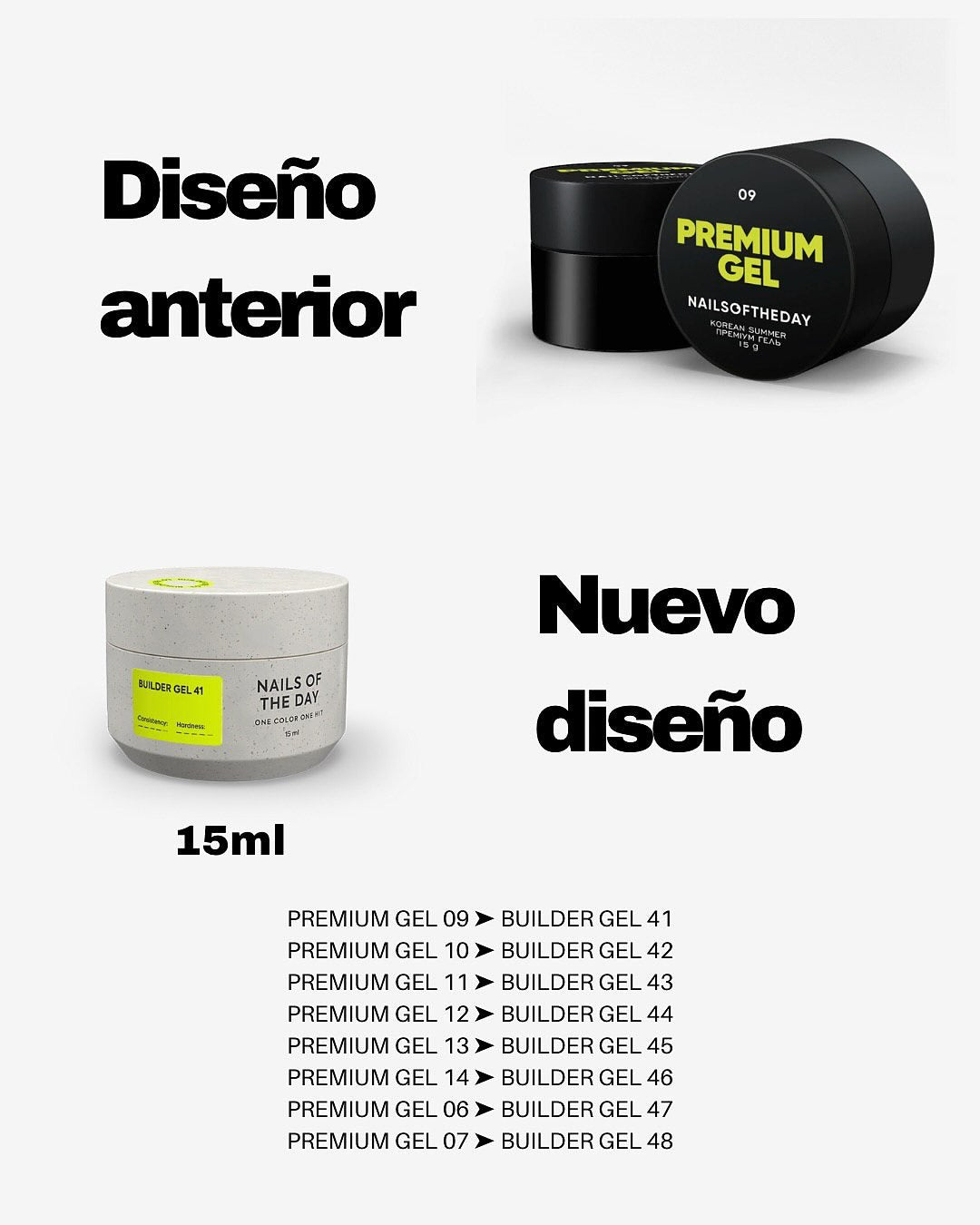 NAILSOFTHEDAY Premium gel 10 - gel de construcción de color verde lima intenso, 15 ml