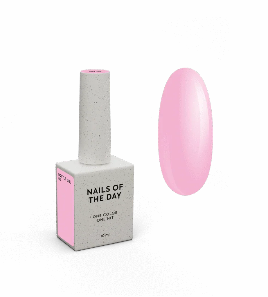 NAILSOFTHEDAY Bottle gel 03 – gel ultrafuerte rosa claro, 10 ml