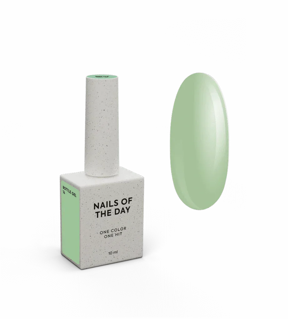 NAILSOFTHEDAY Bottle gel 14 — gel ultrafuerte para uñas, 10 ml