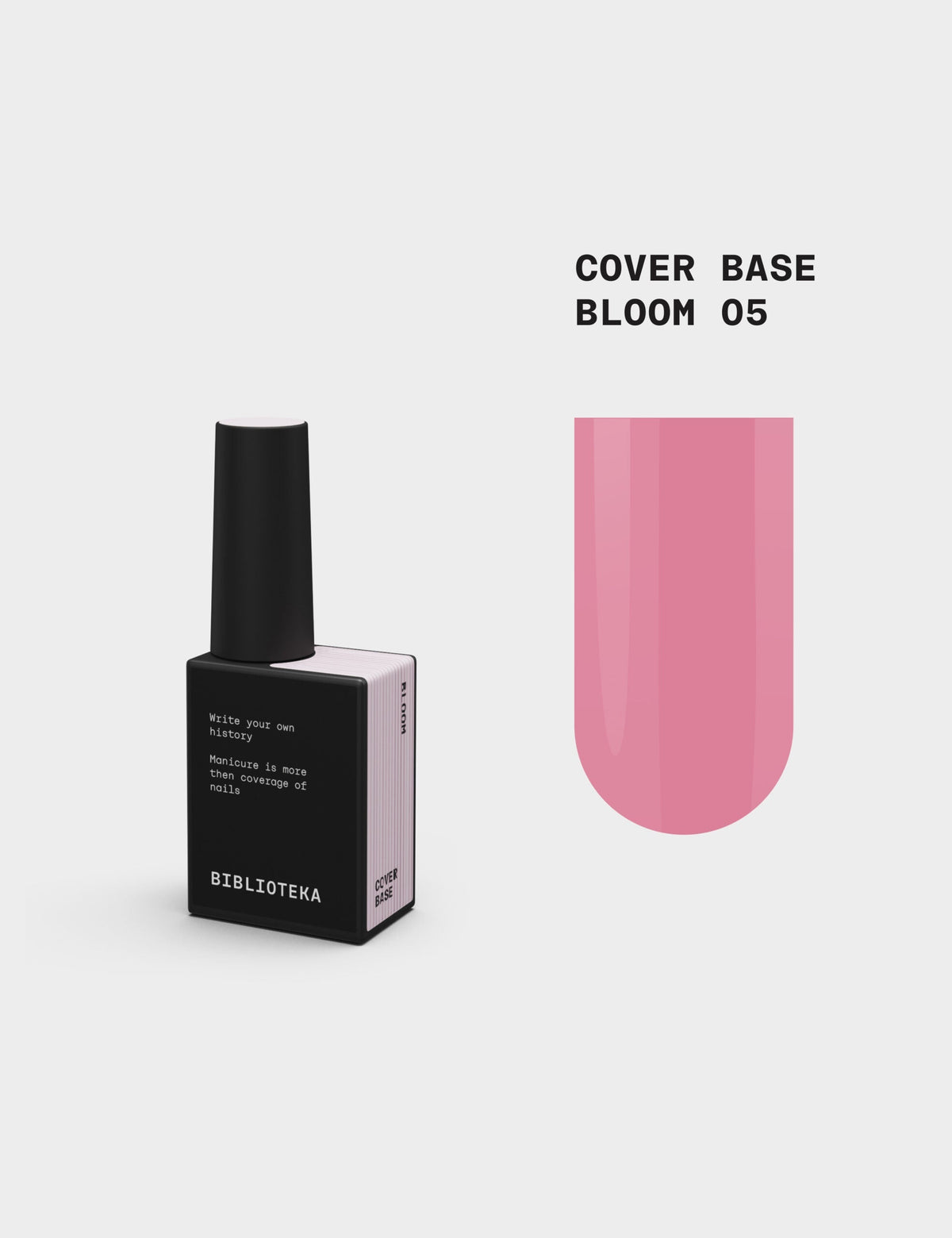 BIBLIOTEKA Cover Base № 05 Bloom — rosado 10 ml