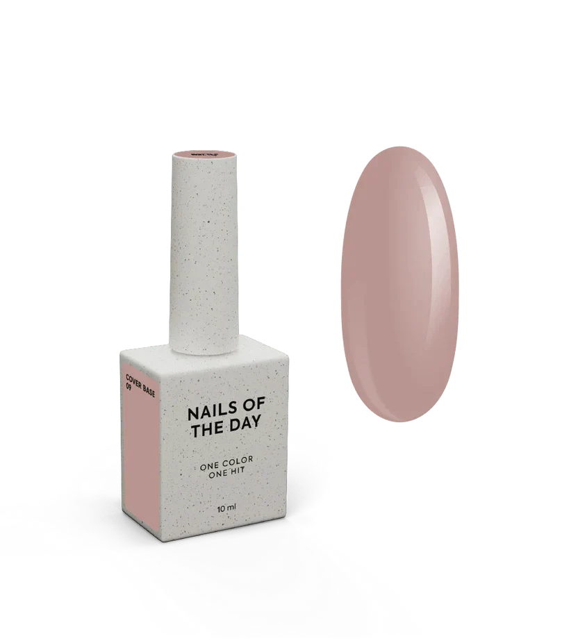 Nailsoftheday Cover base NEW Formula 09: base de camuflaje que cubre las uñas en color nude moderno, 10 ml