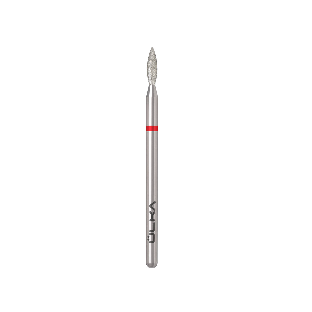 Fresa de diamante ULKA llama roja - cabeza de 2,3 mm, parte activa de 8 mm (F238-F)