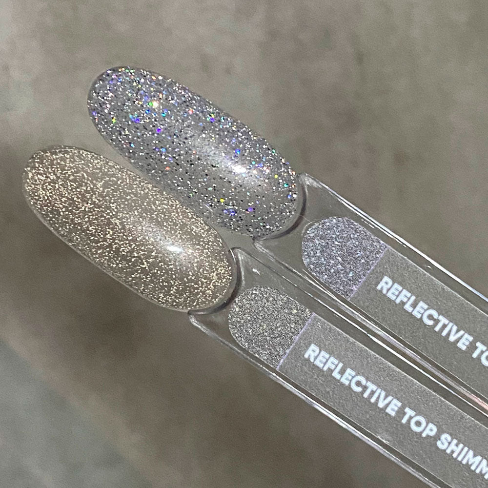 NAILSOFTHENIGHT Reflective top Holographic - top holográfico reflectante sin una capa pegajosa para uñas, 10 ml