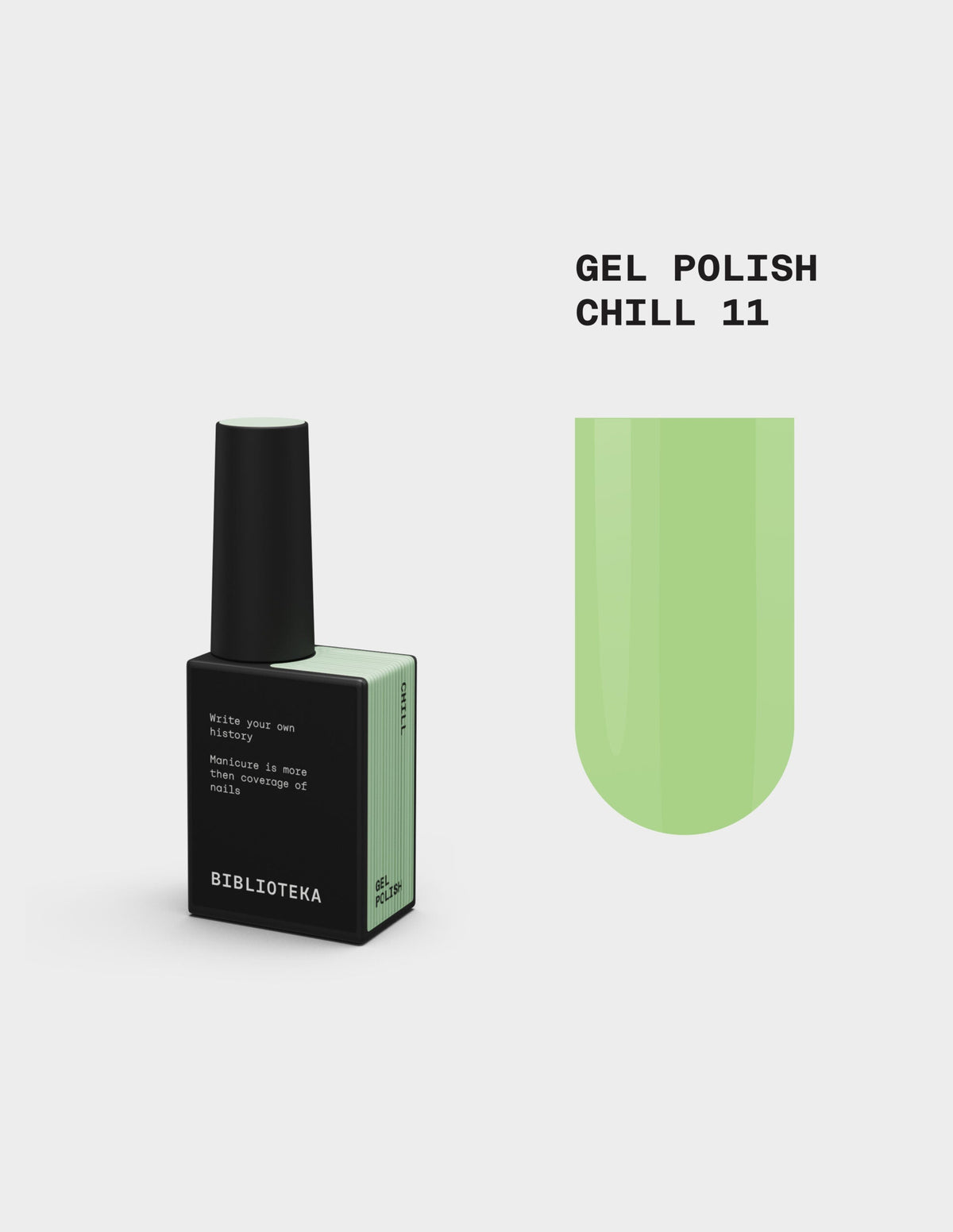 BIBLIOTEKA Esmalte Nº 11 Chill — Menta, 10 ml