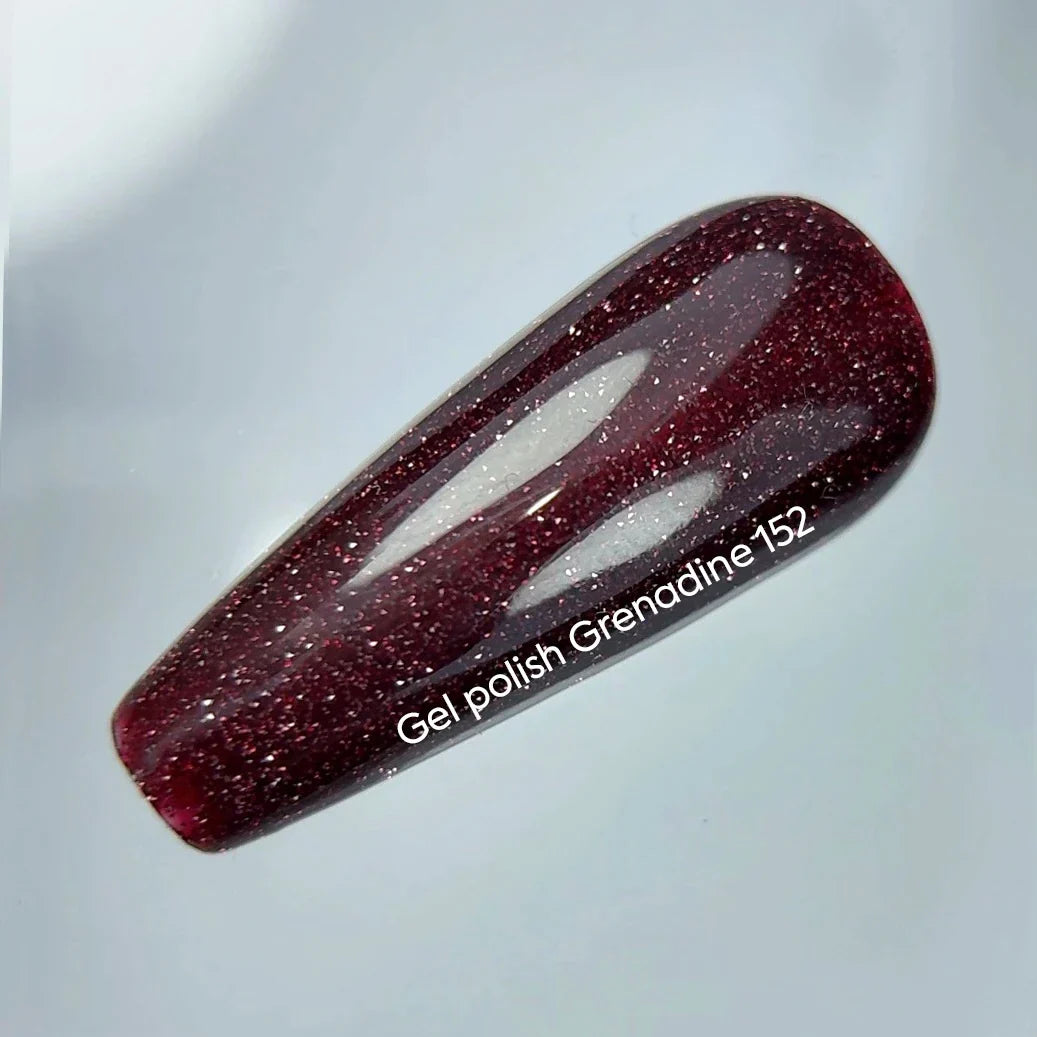 NAILSOFTHEDAY Gel Polish Grenadine — esmalte semipermanente burdeos (granada) reflectante, 10 ml