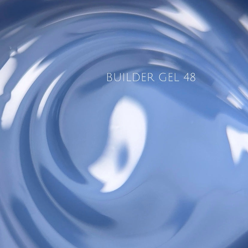 NAILSOFTHEDAY Builder Gel 48 — gel azul cielo para extensiones de uñas, 15 ml