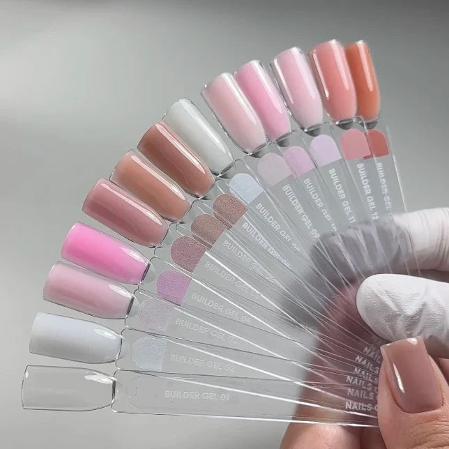 NAILSOFTHEDAY Builder Gel 02 — gel blanco lechoso para extensiones de uñas, 15 ml