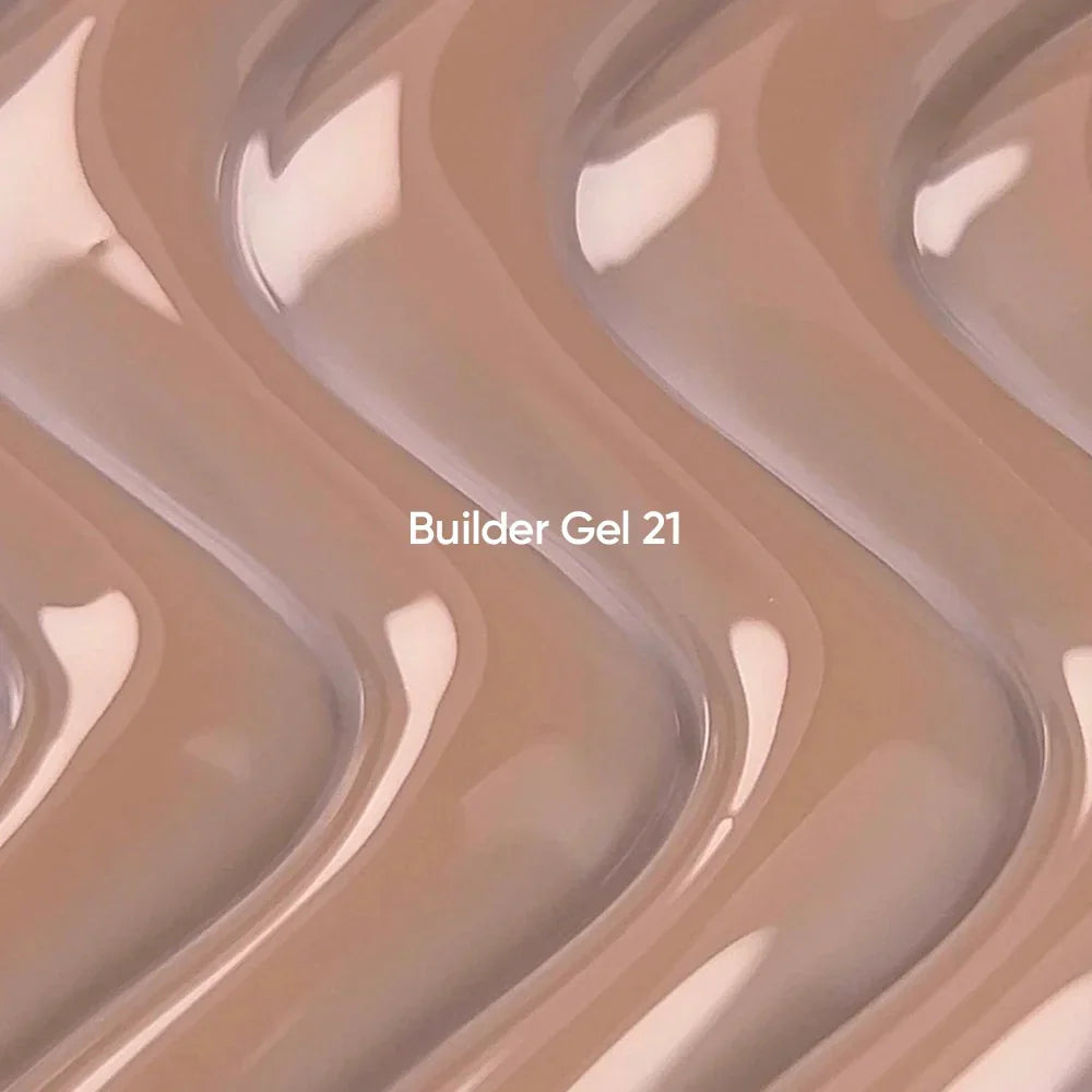 NAILSOFTHEDAY Builder Gel 21 — gel nude cálido para extensiones de uñas, 15 ml