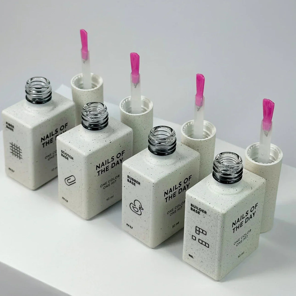 NAILSOFTHEDAY Rubber Base – base de caucho para uñas, 10 ml