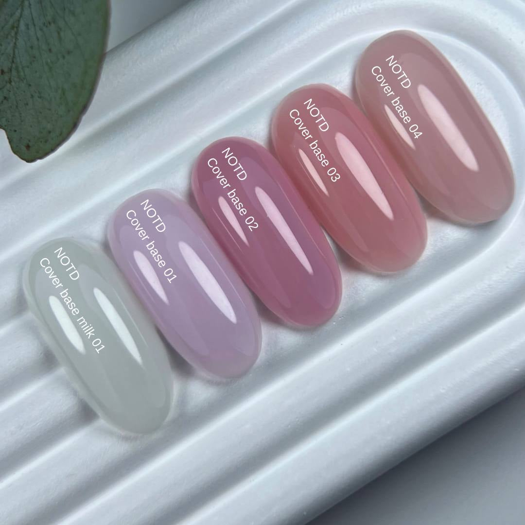 Nailsoftheday Cover base NEW Formula 03: base suave de camuflaje melocotón para uñas, 10 ml