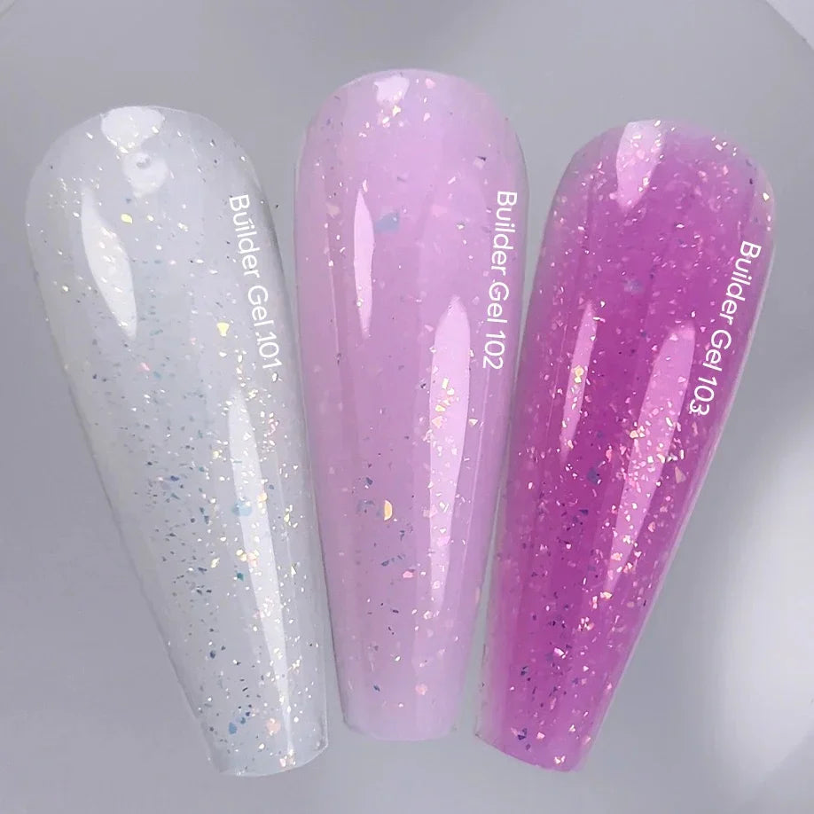 NAILSOFTHEDAY Builder Gel 103 — builder gel rosa con pan de oro, 15 ml