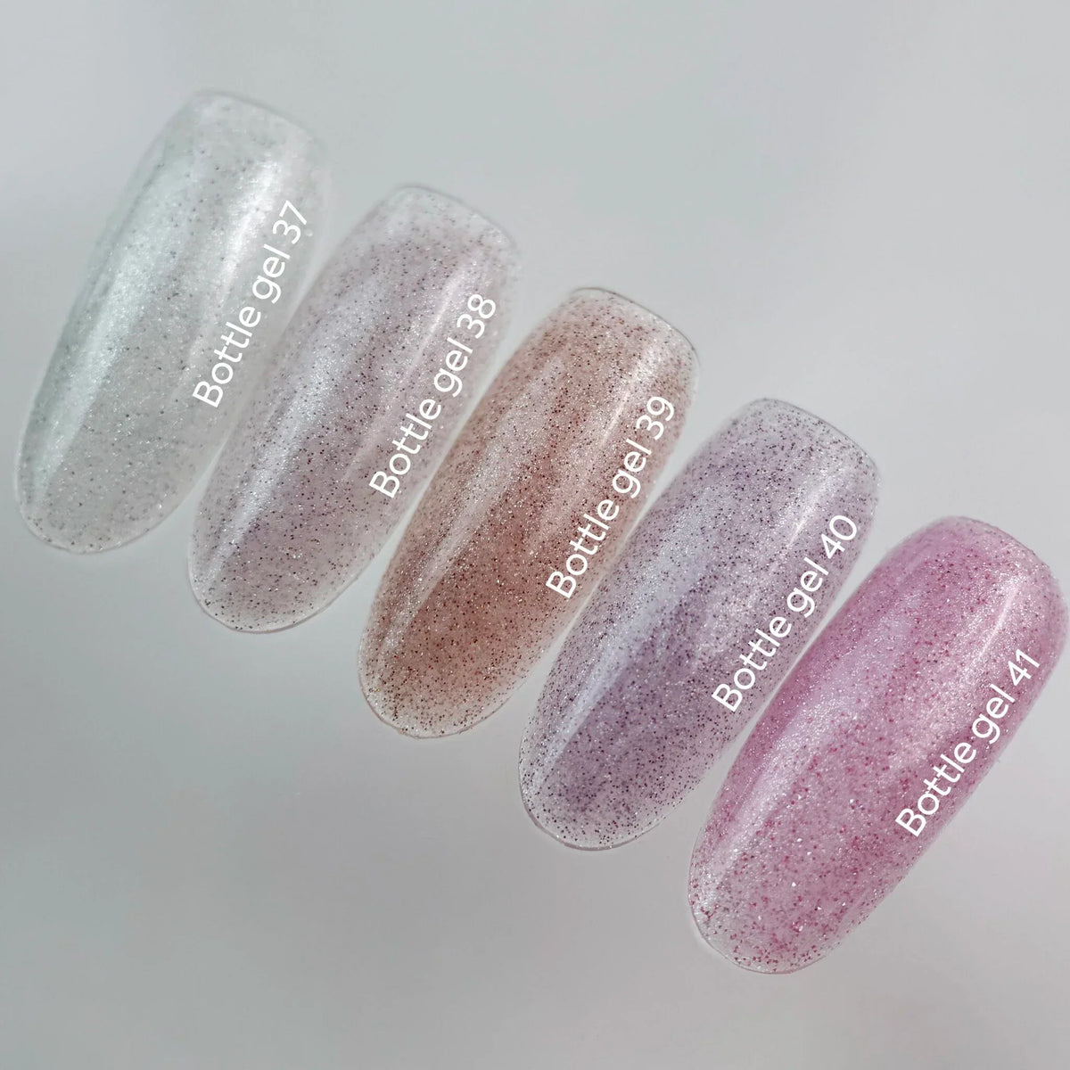 NAILSOFTHEDAY Bottle Gel 40 – gel ultraresistente lila con efecto reflectante para el refuerzo de uñas, 10 ml