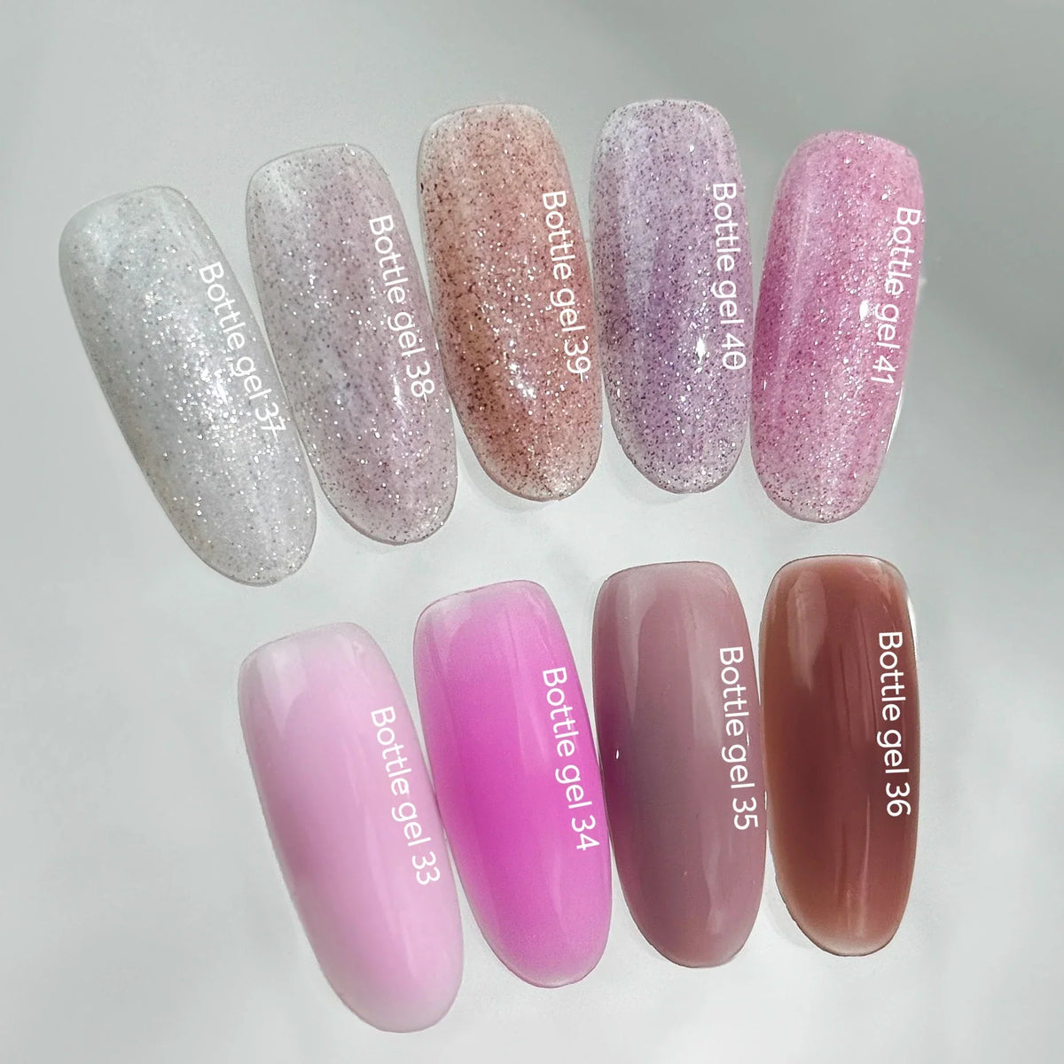 NAILSOFTHEDAY Bottle Gel 39 – gel ultraresistente nude con efecto reflectante para el refuerzo de uñas, 10 ml