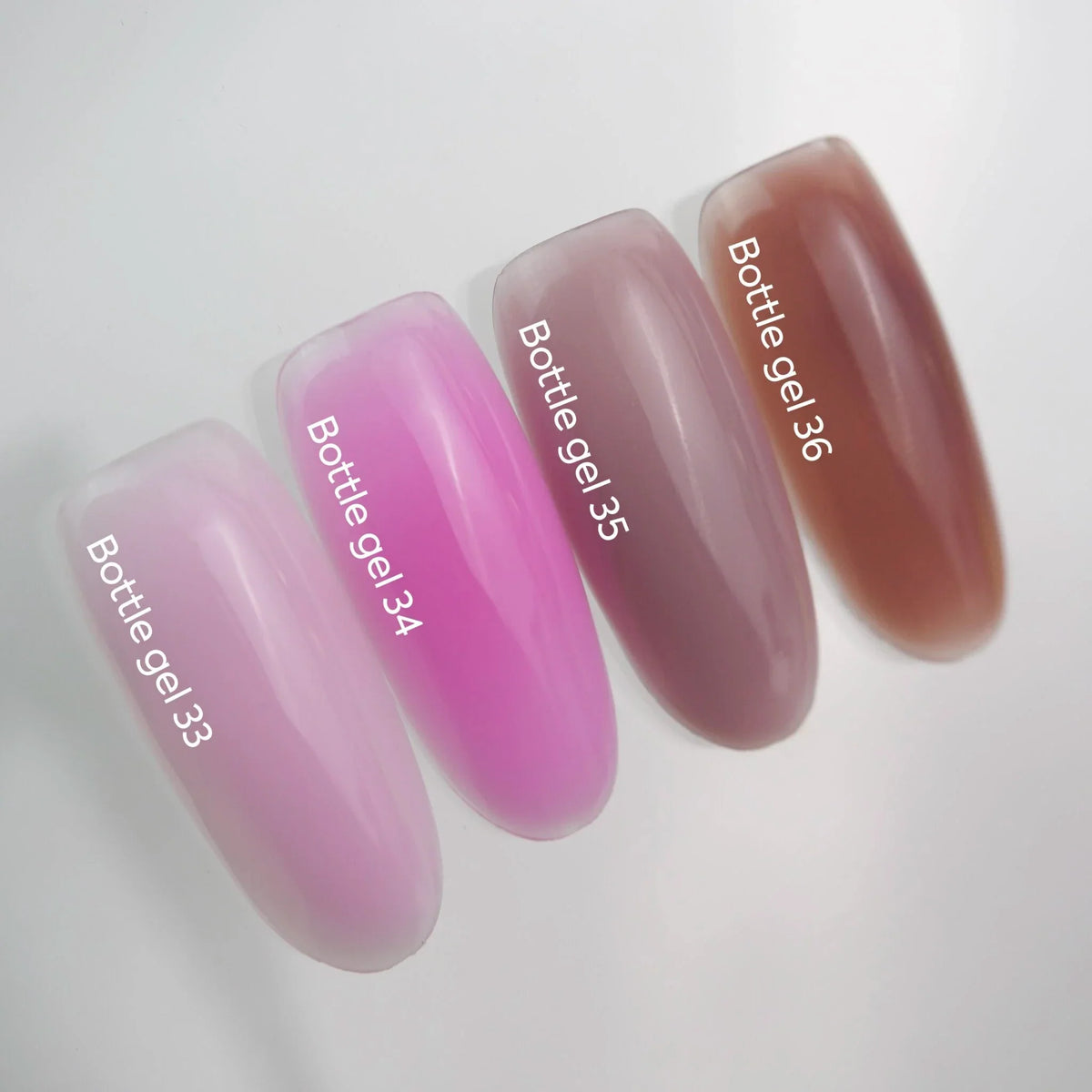 NAILSOFTHEDAY Bottle Gel 33 – gel ultraresistente rosa delicado para el refuerzo de uñas, 10 ml