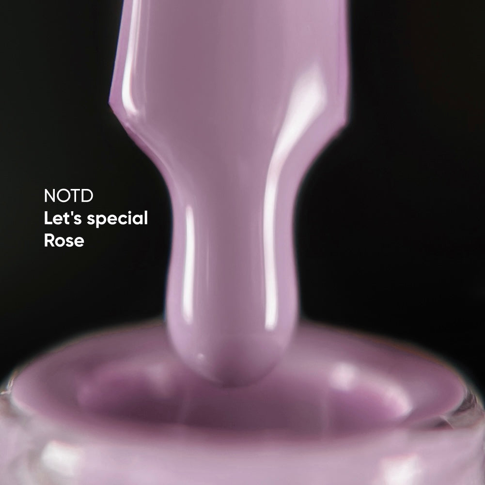 NAILSOFTHEDAY Let's Special Rose: esmalte semipermanente de uñas rosa polvoriento que cubre en una capa, 10 ml
