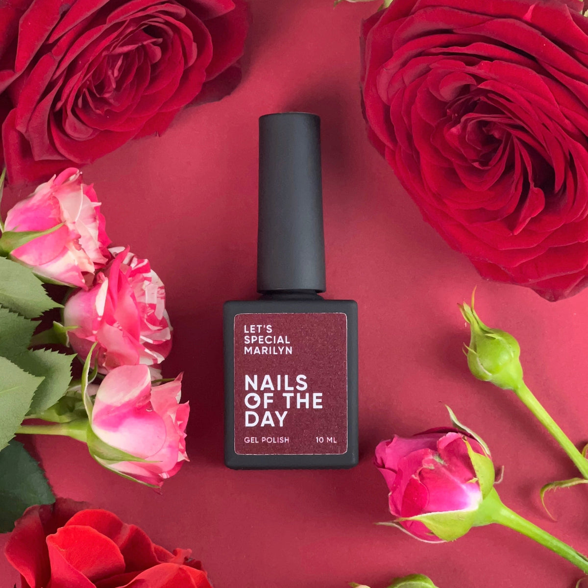 NAILSOFTHEDAY Let's Special Marilyn: esmalte semipermanente de uñas color sangre que cubre en una capa, 10 ml