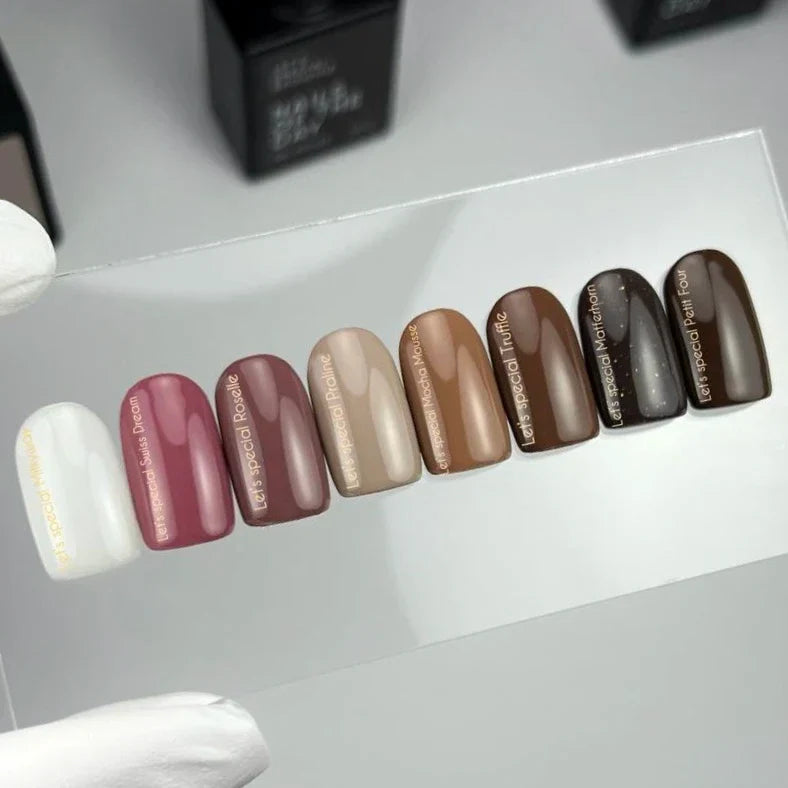 NAILSOFTHEDAY Let’s Special Matterhorn — esmalte semipermanente en un tono marrón chocolate con pan de oro, que cubre perfectamente en una sola capa, 10 ml.
