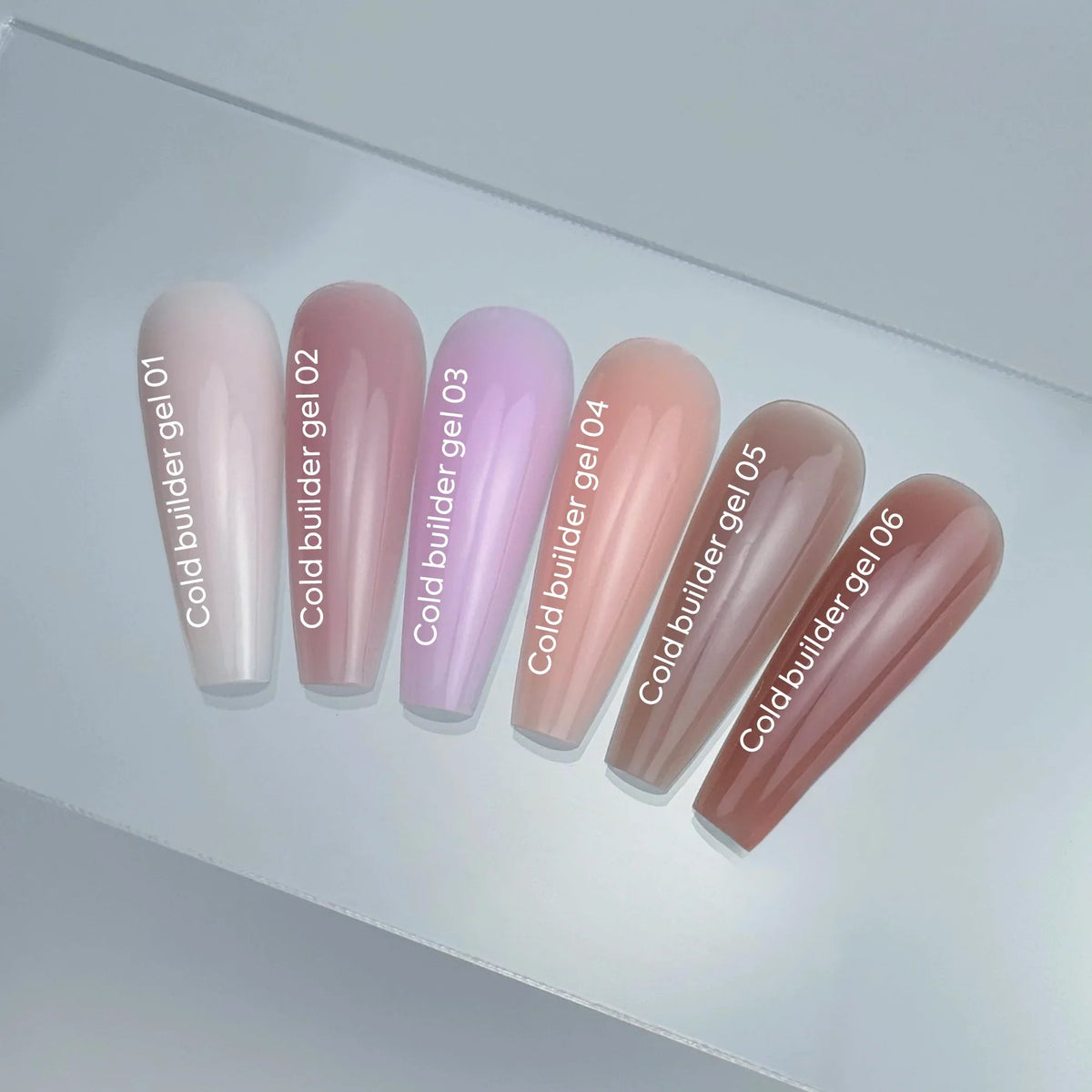 NAILSOFTHEDAY Cold Builder Gel 02 — gel constructor nude rosado para extensión de uñas, 15 ml.