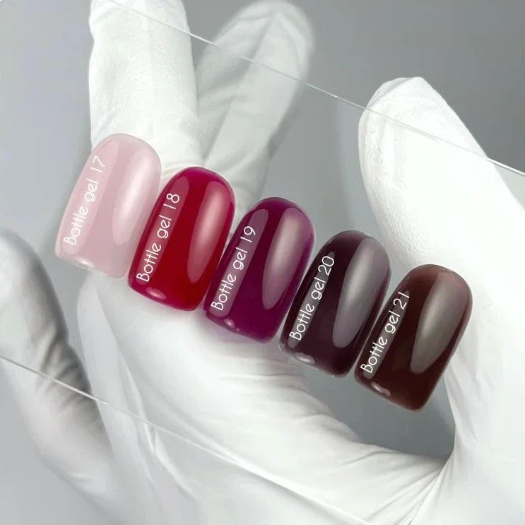NAILSOFTHEDAY Bottle Gel 21 – gel ultrafuerte marrón frío, 10 ml
