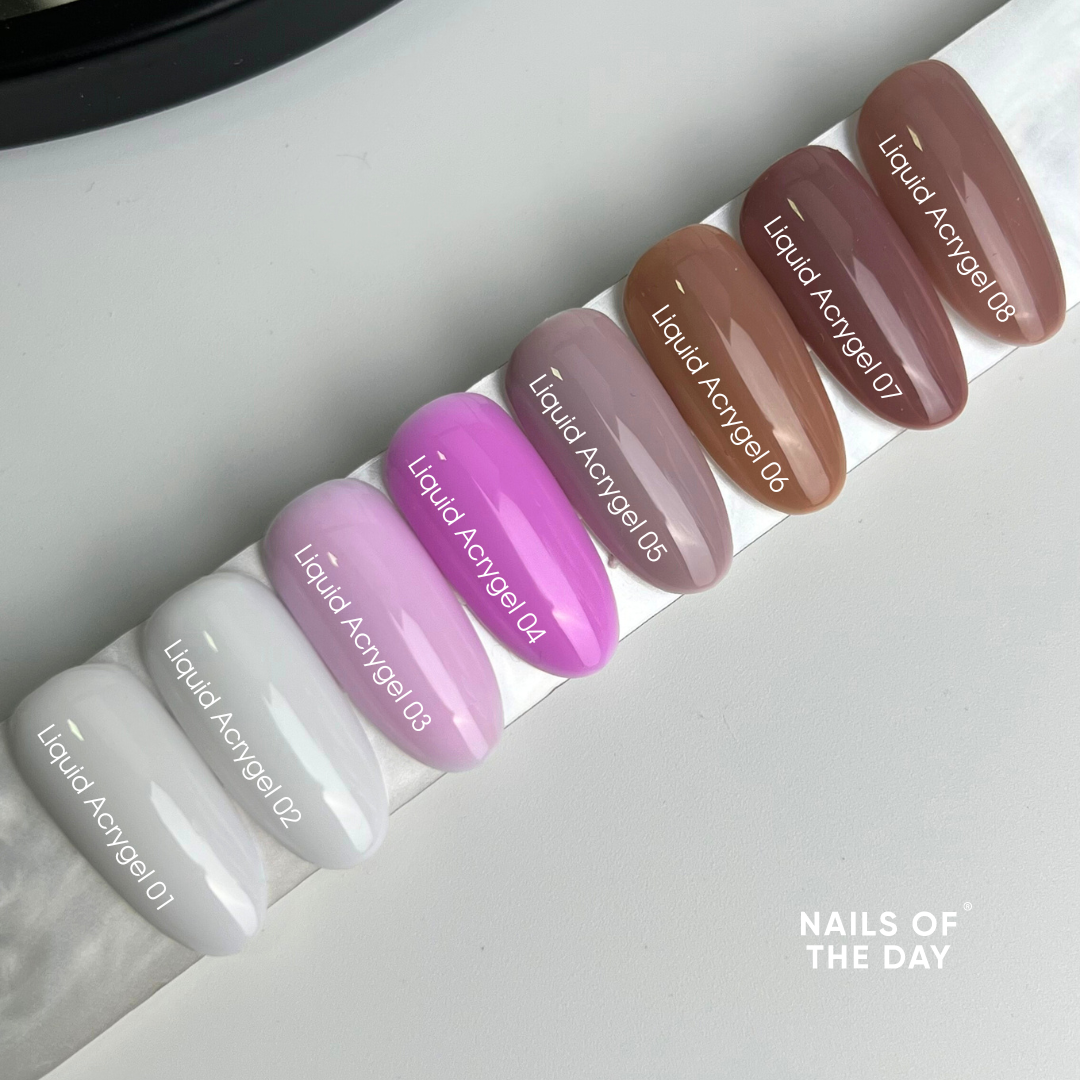 NAILSOFTHEDAY Liquid Acrygel 03 — Acrygel líquido rosa claro de nueva fórmula para uñas, 15 ml