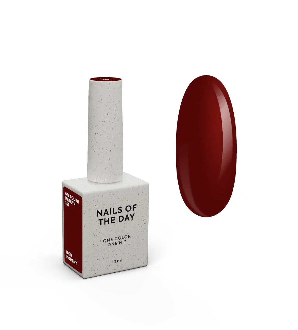 NAILSOFTHEDAY Let's Special Marilyn: esmalte semipermanente de uñas color sangre que cubre en una capa, 10 ml