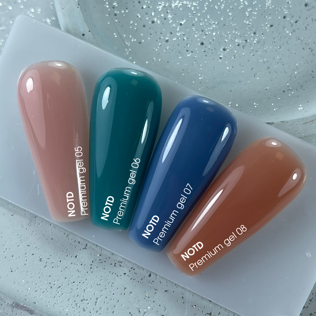 NAILSOFTHEDAY Premium gel 06 — gel de construcción turquesa, 30 ml
