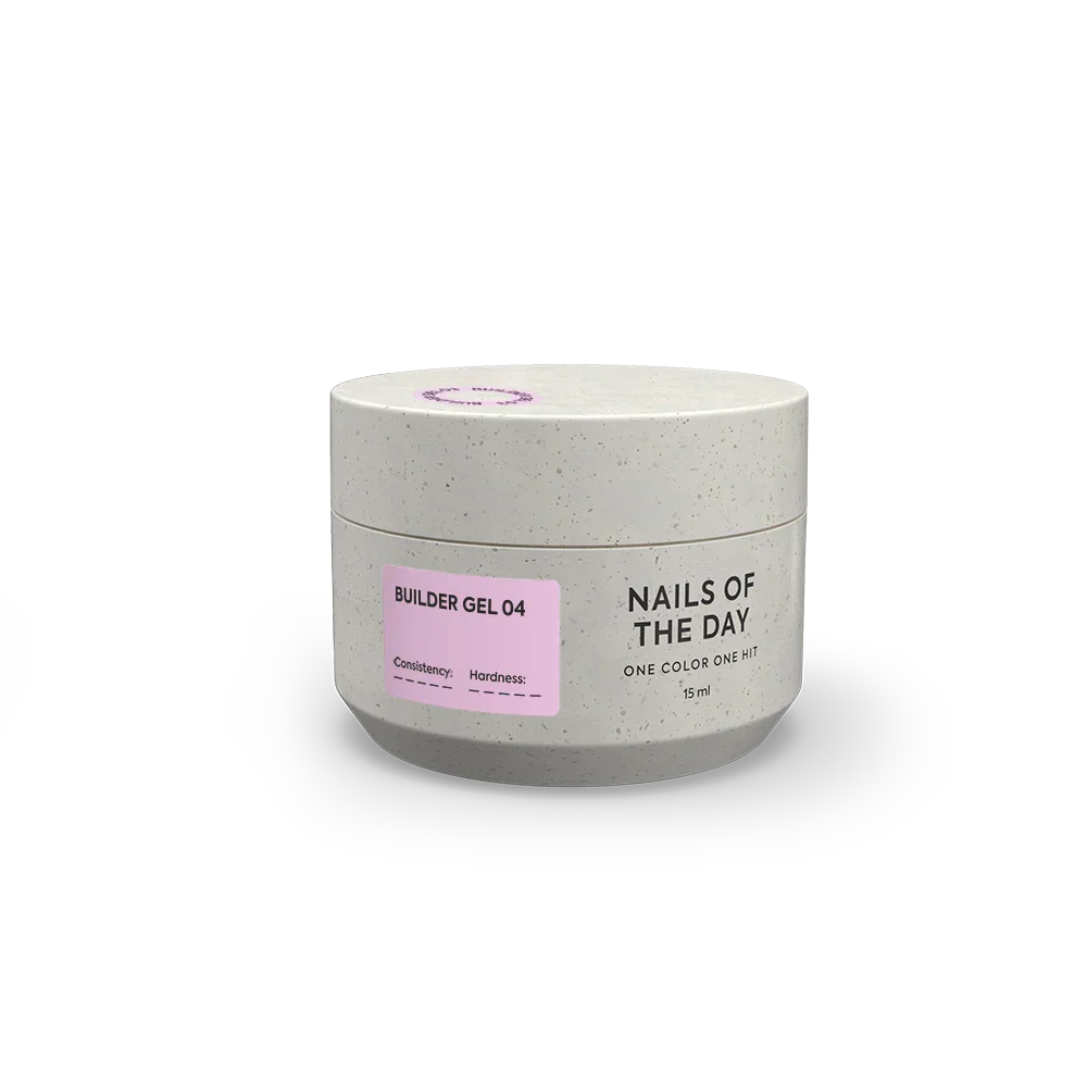 NAILSOFTHEDAY Builder Gel 04 — gel rosa para extensiones de uñas, 15 ml