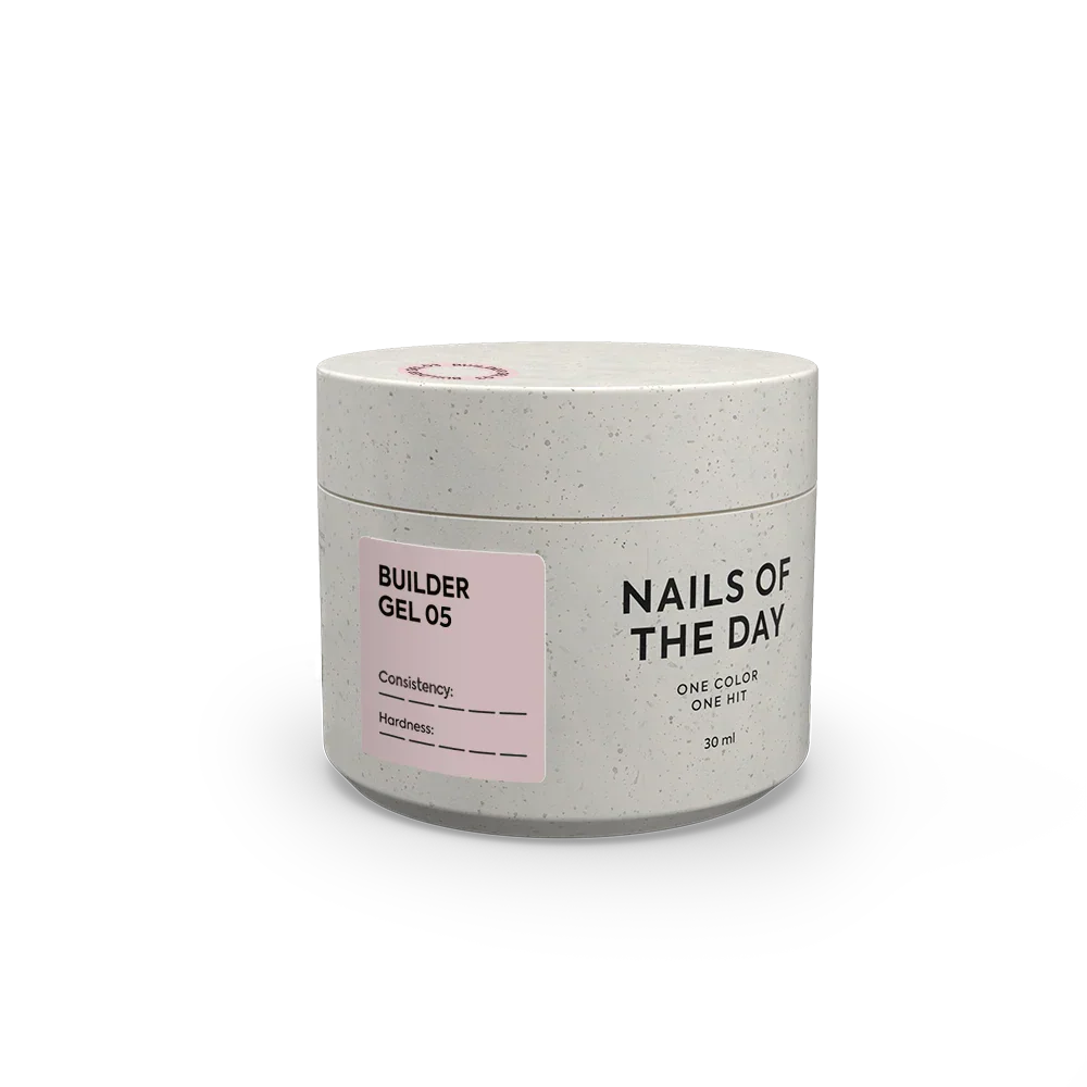 NAILSOFTHEDAY Builder Gel 05 — gel nude para extensiones de uñas, 15 ml