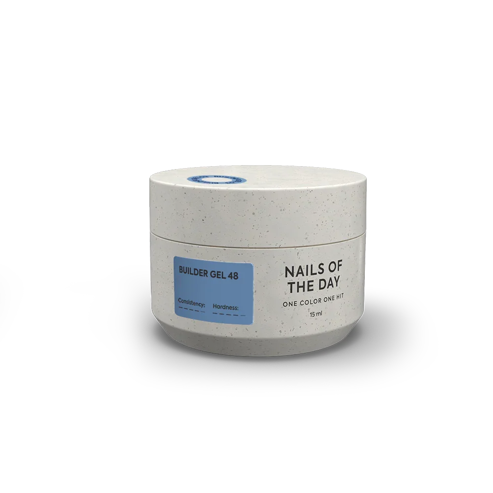 NAILSOFTHEDAY Builder Gel 48 — gel azul cielo para extensiones de uñas, 15 ml