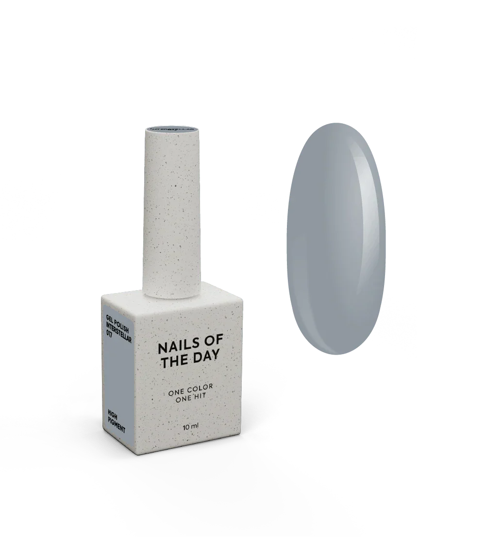 NAILSOFTHEDAY Let's Special Interstellar: esmalte semipermanente de uñas gris lechoso que cubre una capa, 10 ml