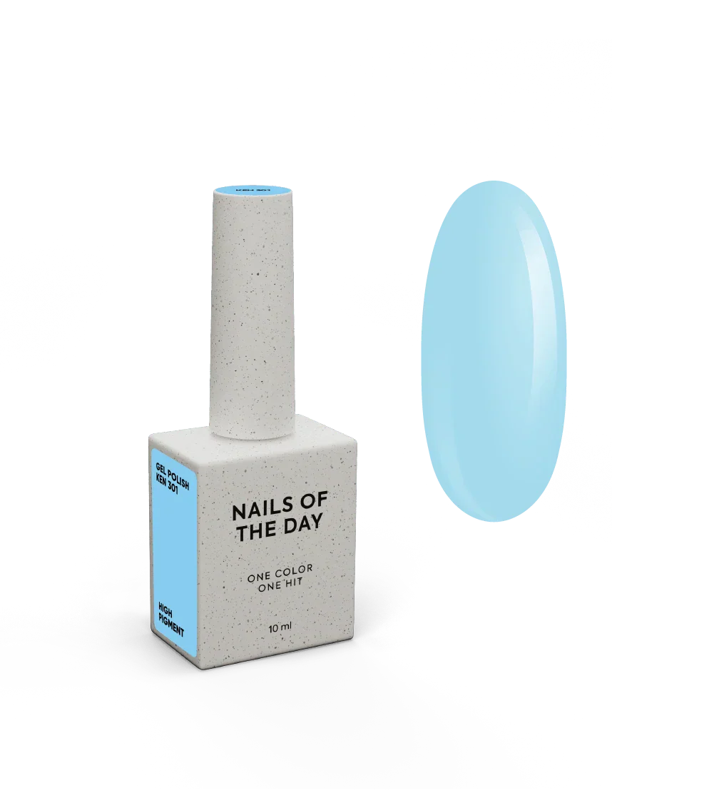 NAILSOFTHEDAY Let's Special Ken: esmalte semipermanente de uñas especial azul cielo que se superpone en una capa, 10 ml