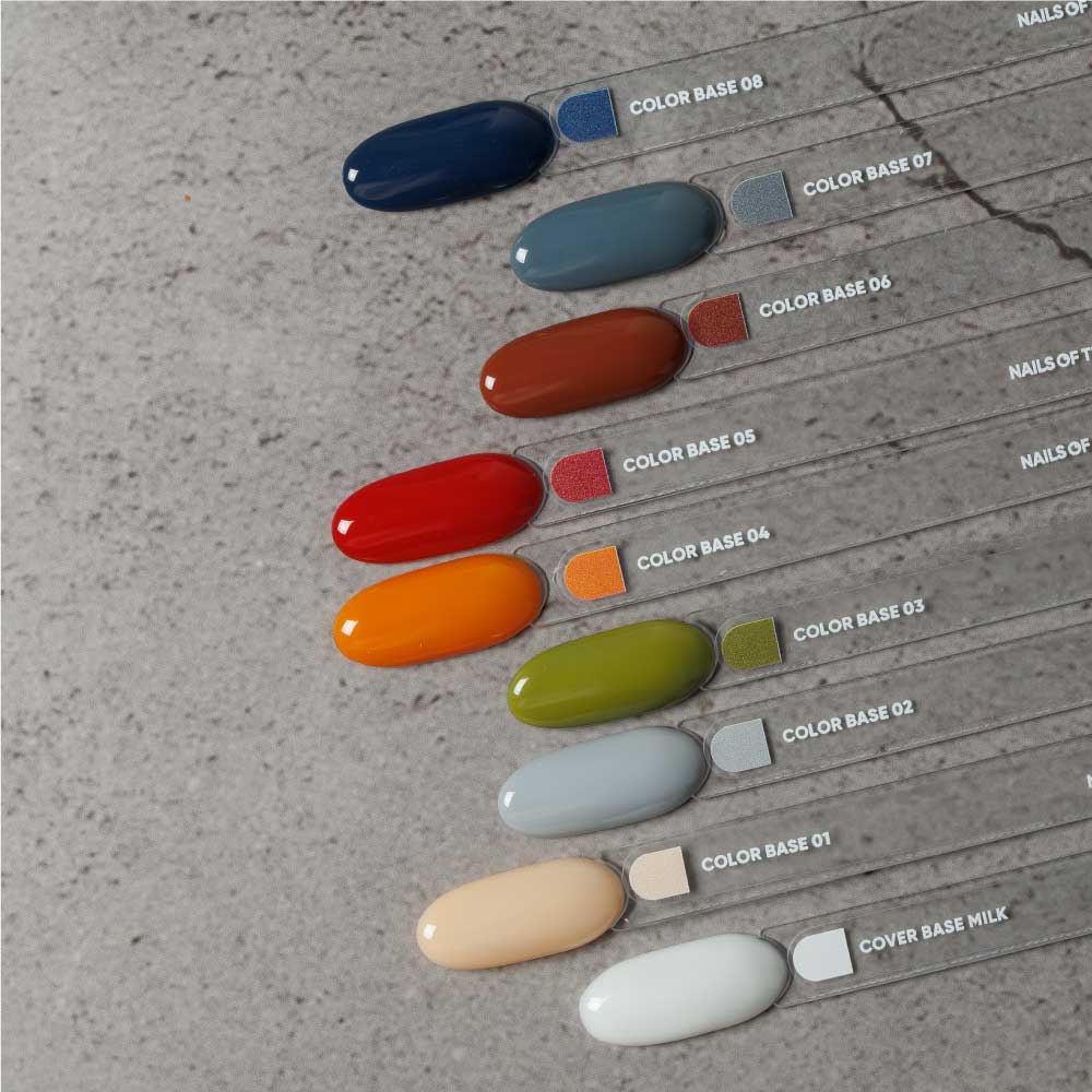 NAILSOFTHEDAY Color base 06 – base de color para uñas (marrón saturado), 10 ml