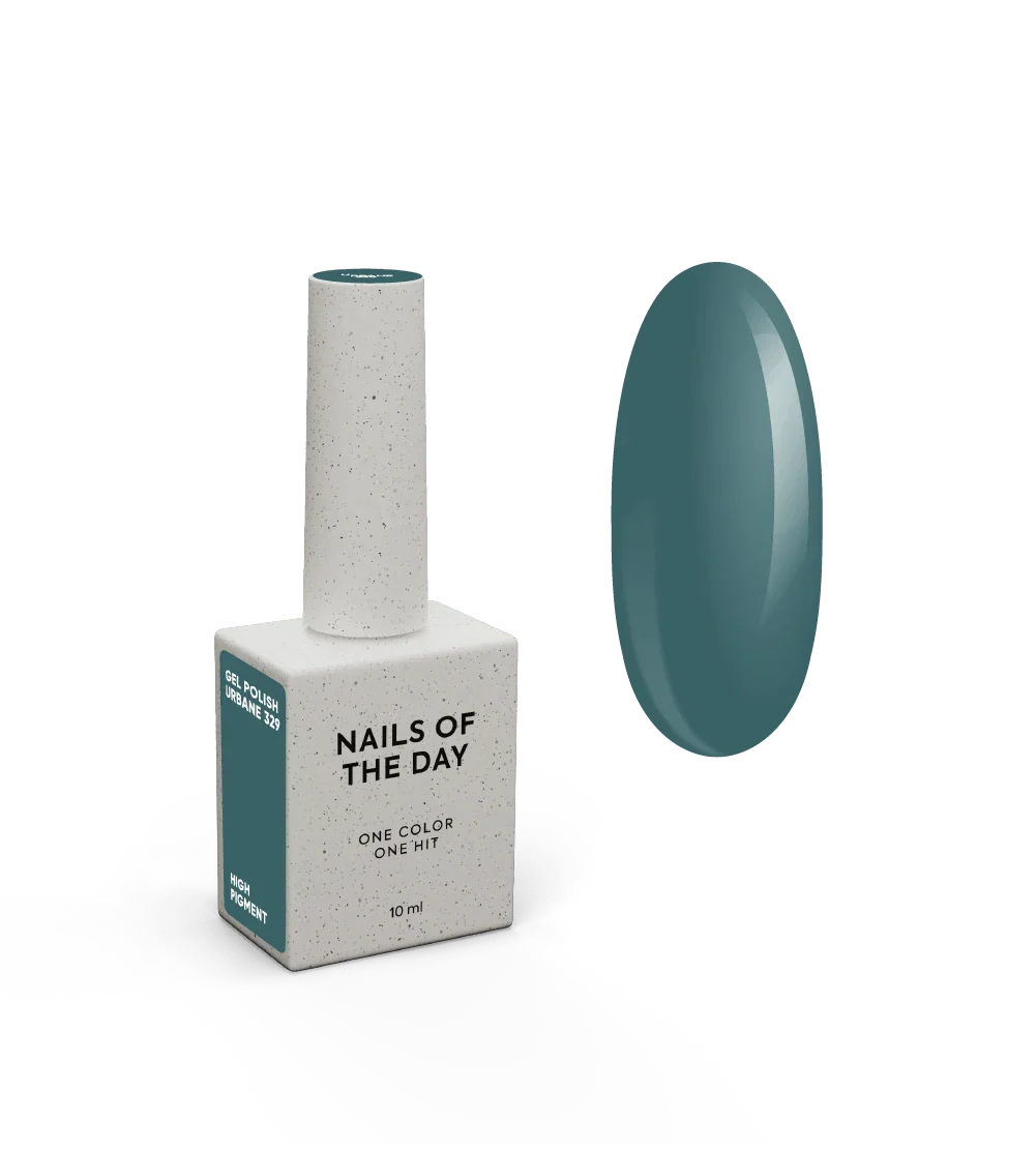 NAILSOFTHEDAY Let's Special Urbane — esmalte semipermanente de uñas gris verdoso que cubre en una capa, 10 ml