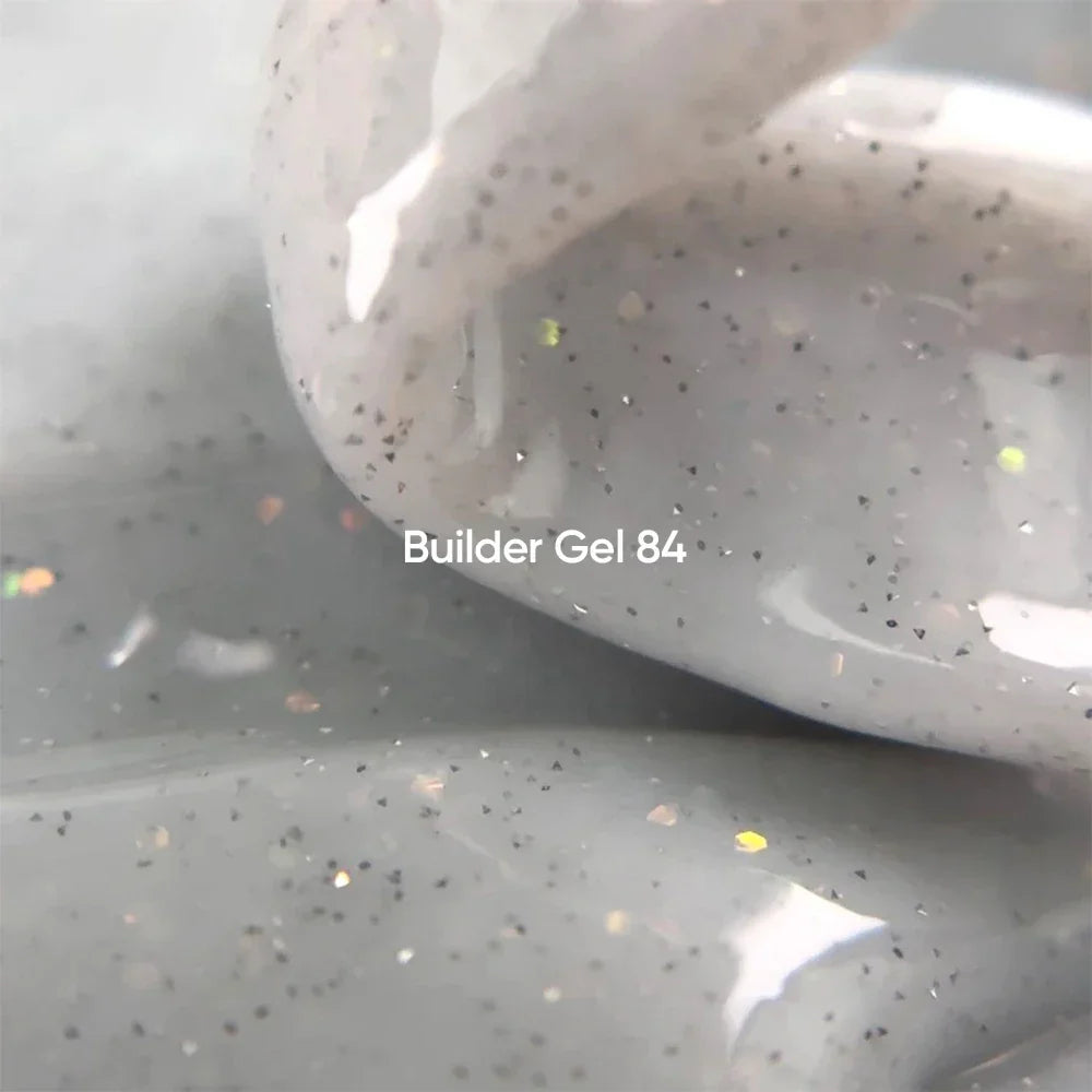 NAILSOFTHEDAY Builder Gel 84 — builder gel lechoso reflectante con brillo opal, 15 ml