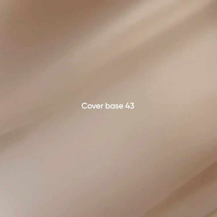 NAILSOFTHEDAY Cover Base 43 Light Pigment – base para uñas beige semitransparente con pigmentación ligera, 10 ml