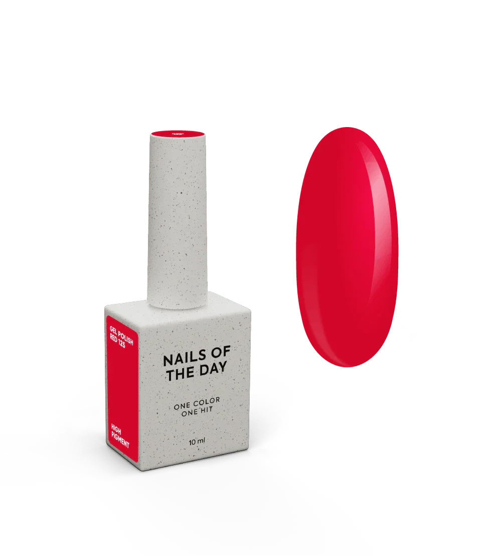 NAILSOFTHEDAY Let's Special Red: esmalte semipermanente rojo especial que se superpone en una capa, 10 ml