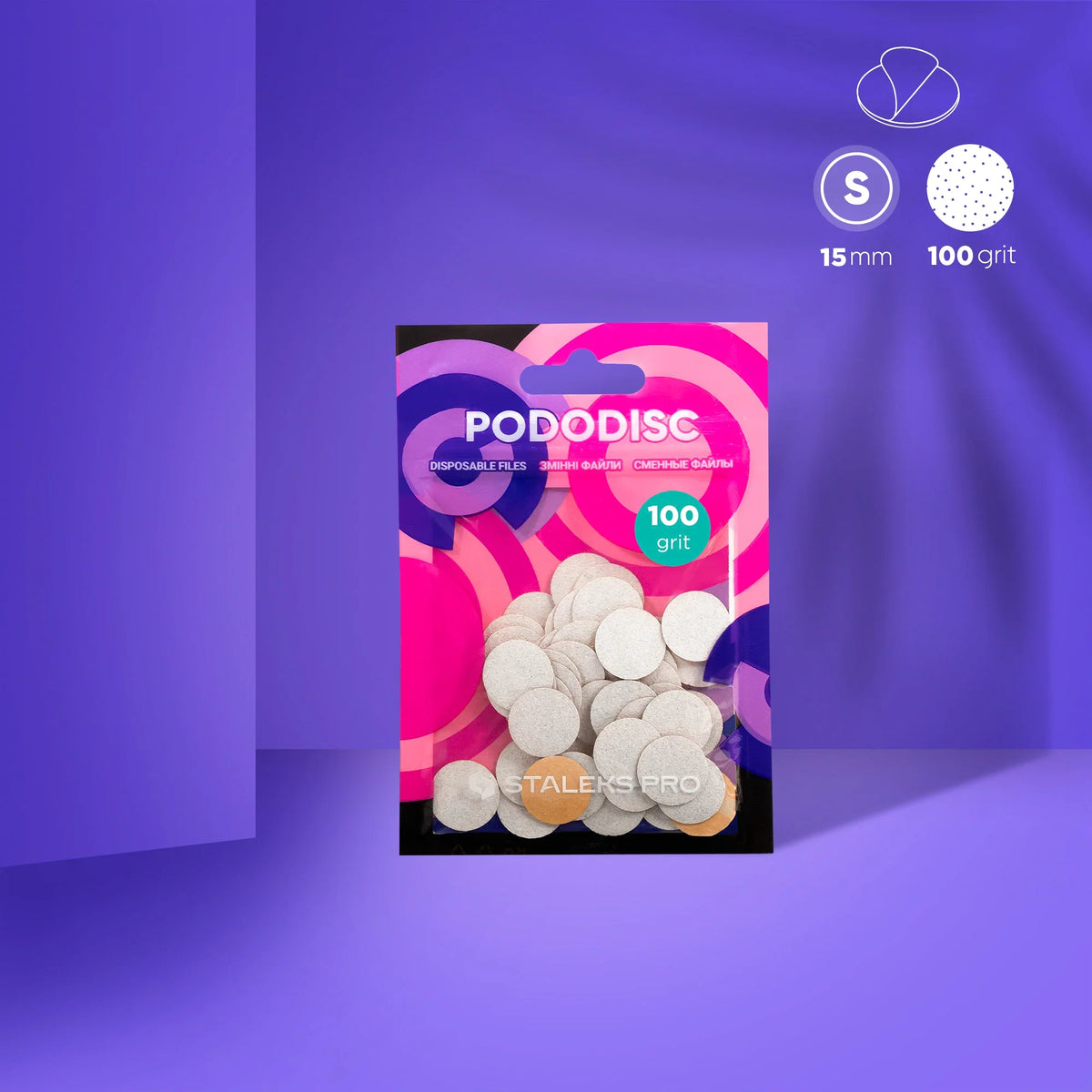 Recargas blancas para disco de pedicura PODODISC STALEKS PRO XS (50 uds)