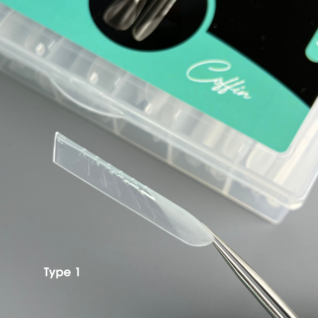 NAILSOFTHEDAY Dual Form Coffin (Type 1): formas superiores tipo almendra para uñas, 120 piezas
