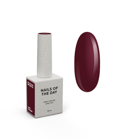 NAILSOFTHEDAY Let’s Special Vintage — clásico esmalte semipermanente burdeos para uñas, que cubre en una sola capa, 10 ml.