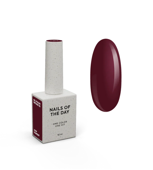 NAILSOFTHEDAY Let’s Special Vintage — clásico esmalte semipermanente burdeos para uñas, que cubre en una sola capa, 10 ml.